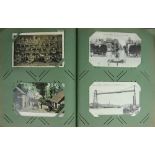 An album or Edwardian and later postcards to include; Military scenes and portraits, children,