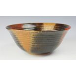 A studio pottery bowl in the style of Bernard Leach,