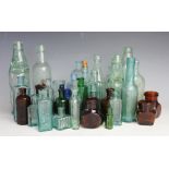 A large quantity of vintage glass bottles to include examples of local breweries (Qty)