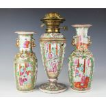 A 19th century Chinese Canton famille rose enamelled vase,