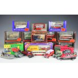 A collection of Exclusive First Editions die cast model busses, boxed,