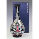 A Moorcroft Snakeshead pattern vase, designed by Rachel Bishop circa 1995,