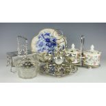 A selection of plated wares comprising;