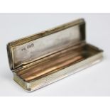 A George III silver toothpick holder, Charles Rawlings, London 1820,
