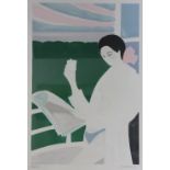 Serge Lassus, Limited edition colour print, Morning Coffee, Signed and numbered 221/250,