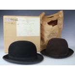 A James Lock & Co Ltd bowler hat, in cardboard box,