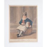 Charles Knight after Simon de Kostar, 19th century hand coloured engraving, The Baker's Boy, 40.