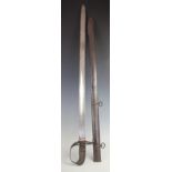 A 1796 pattern Heavy Cavalry Officers Undress sword, Wellington Army,