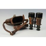 A pair of WWI military binoculars,