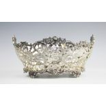 A Victorian pierced silver basket, Charles Stuart Harris, London 1899,