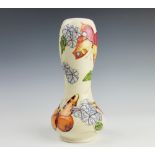 A Moorcroft Butterfly pattern trial vase, 1995,