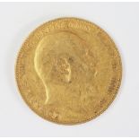 An Edward VII 1906 gold Sovereign