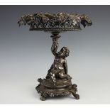 A French silver plated centrepiece by Christofle,