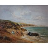 Arthur Bainbridge, Oil on canvas, Silver birch in a landscape, 49cm x 34cm, Framed and glazed,