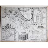 John Speed, 17th century engraving, A map of Flintshire,