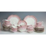 A Victorian part tea service,