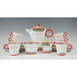 A Shelley Art Deco coffee service,