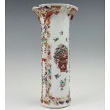 A Chinese porcelain sleeve vase, Qianlong (1736-1795),