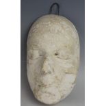 A moulded plaster death plaque,