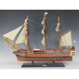 A model ship 'The Resolution',