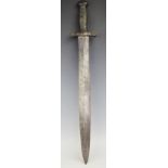 A French 1831 pattern Gladius sword, with 48cm double edged blade and brass hilt, 63.