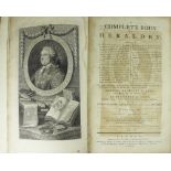 EDMONDSON (J), A COMPLETE BOOK OF HERALDRY, 2 vols, with engraved portrait frontis,