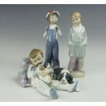 Three Lladro figures comprising; Boy from Madrid '4898',