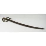 An early 19th century short sabre, 1821 pattern type, with 58cm blade,