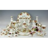 A quantity of Royal Albert Old Country Roses, to include six egg cups,