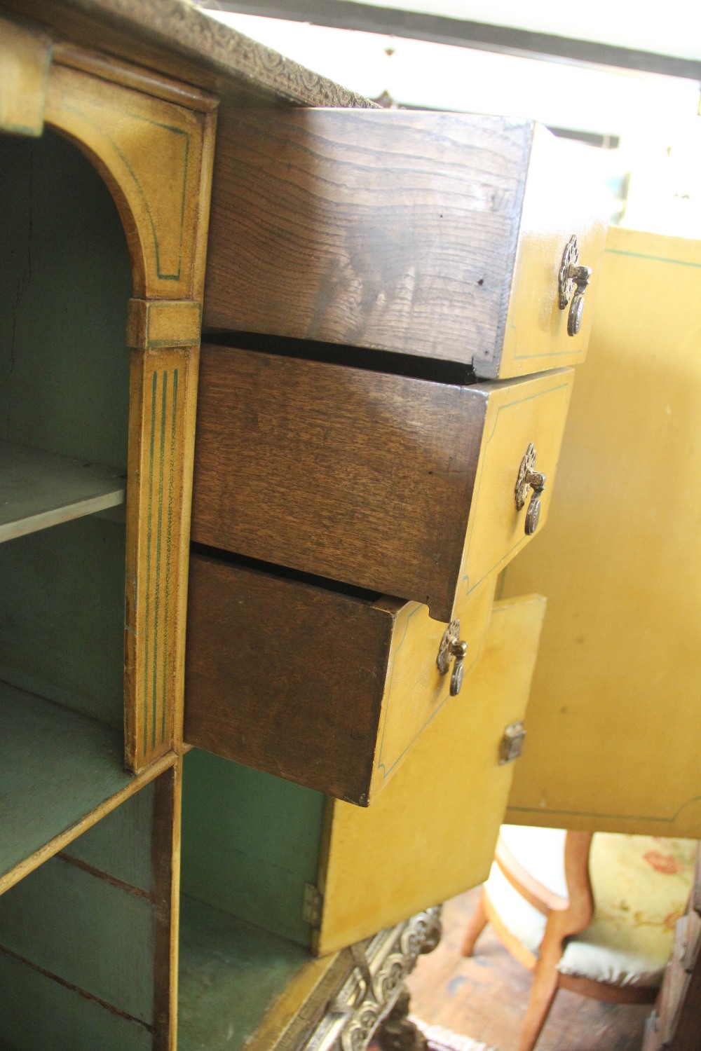 A late 17th century style cabinet on stand, c1900-1920, - Bild 11 aus 12