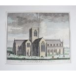 After J Harris, 18th century engraving with later hand colouring,
