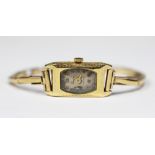 A Precista 18ct gold cased ladies wristwatch, case 'R.W.