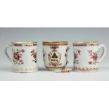 A Chinese export porcelain armorial coffee cup, Qianlong (1736-1795),