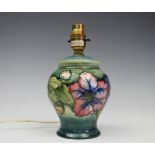 A Moorcroft lamp base,