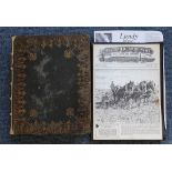 LUNDY ISLAND INTEREST: THE HOLY BIBLE CONTAINING THE OLD AND NEW TESTAMENTS, re-backed binding,