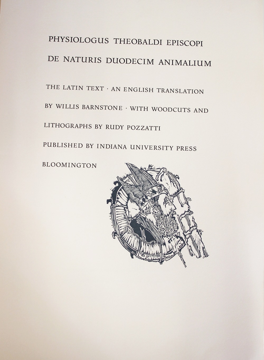 PHYSIOLOGUS THEOBALDI EPISCOPI DE NATURIS DUODECIM ANIMALIUM - BISHOP THEOBALD'S BESTIARY OF TWELVE - Image 3 of 6
