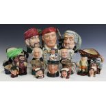 A collection of twenty seven Royal Doulton and other character jugs, to include Blacksmith,