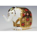 A Royal Crown Derby limited edition Gump's elephant paperweight, No.