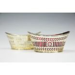 A pair of Victorian silver gilt dishes, Fenton Brothers, Sheffield 1894,