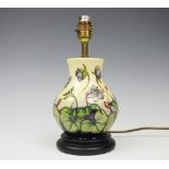 A Moorcroft lamp base,