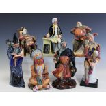 A collection of seven Royal Doulton figures, comprising,