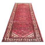 A Persian Hamadan wool runner,