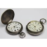 A silver cased pocket watch, C & R Winter Orchard St Preston, Chester 1908,