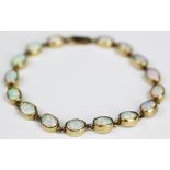 An opal set bracelet,