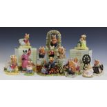 A collection of fifteen Royal Doulton Brambly Hedge figures, to include Home for Supper,