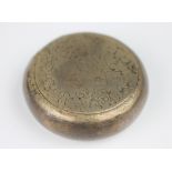 An Edwardian silver snuff box, George Unite, Chester 1903, of circular form,