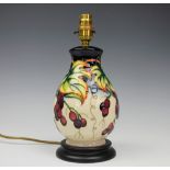 A Moorcroft lamp base,