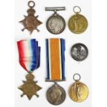 Two World War I trios, comprising 1914-15 Star, BWM and VM, to 17461 Pte J. Unsworth R. Dub.