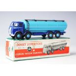 A Dinky Supertoys 504 Foden 114-Ton Tanker, first type with violet blue cab,