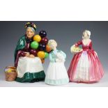 Three Royal Doulton figures, 'Stayed at Home',